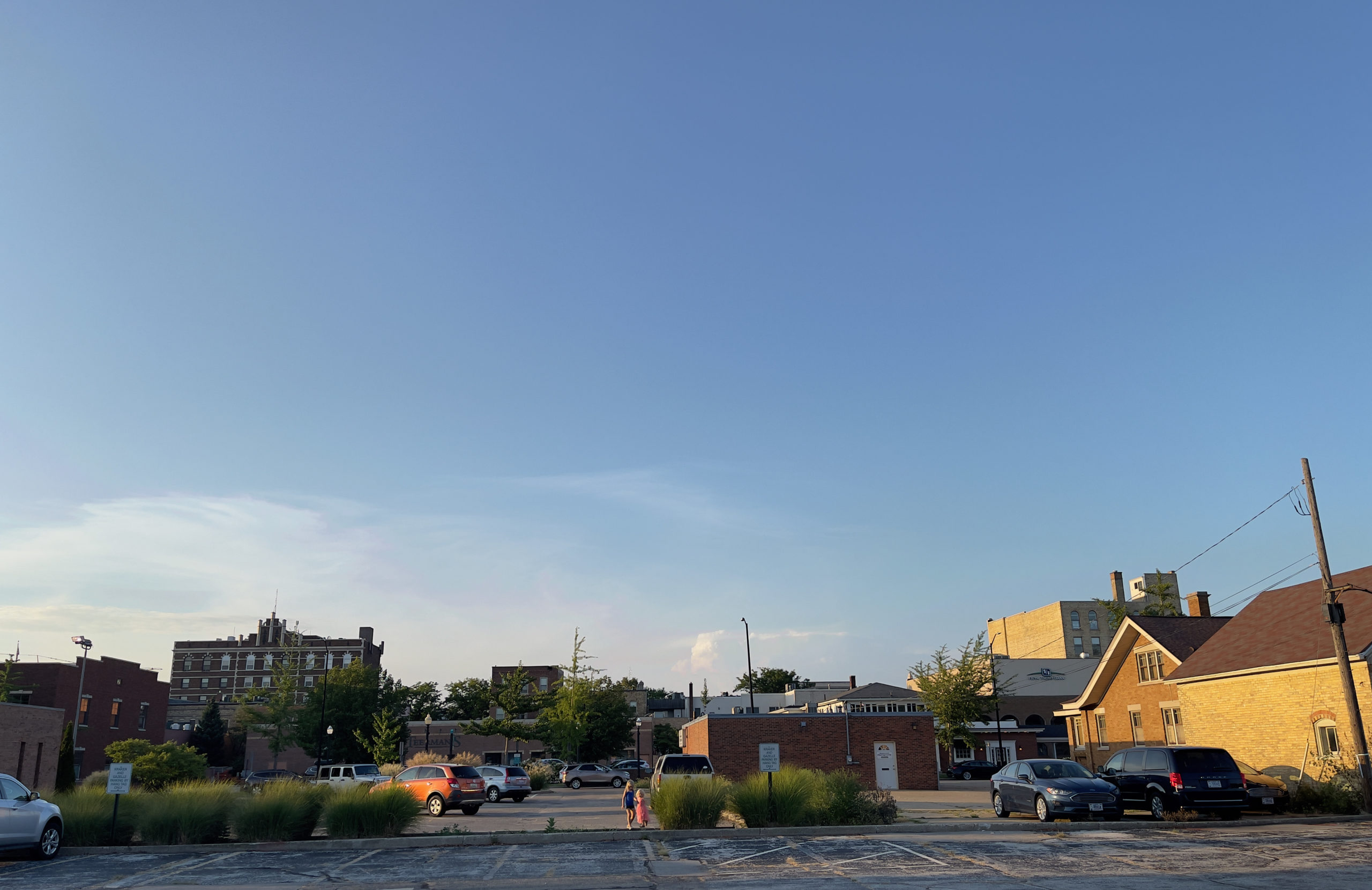 Walk downtown before bed